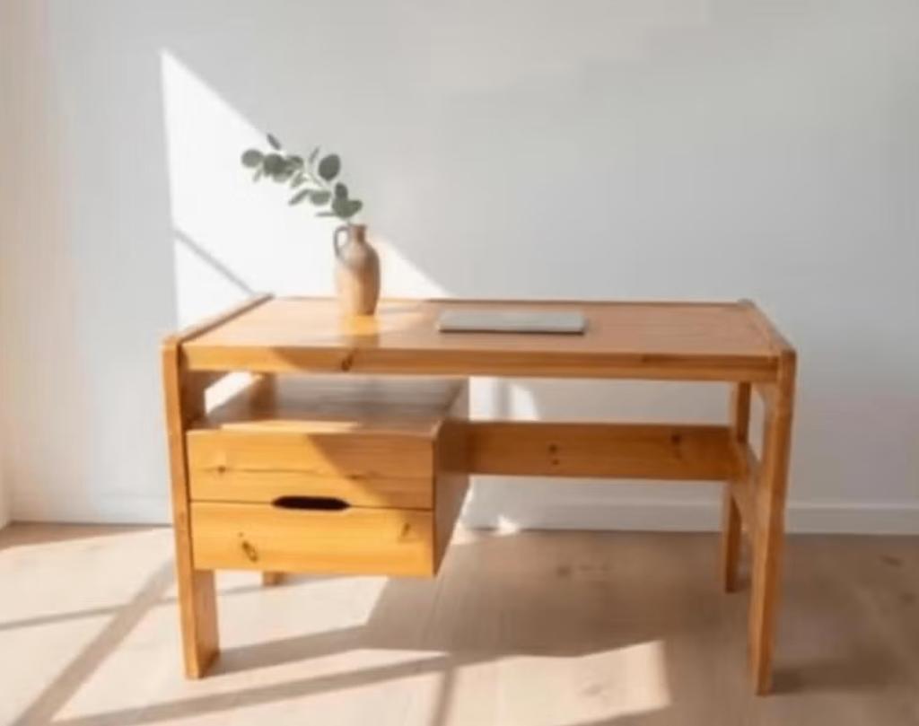 vintage scandinavisch bureau, Huis en Inrichting, Bureaus, Scandinavisch, Ophalen, Gebruikt