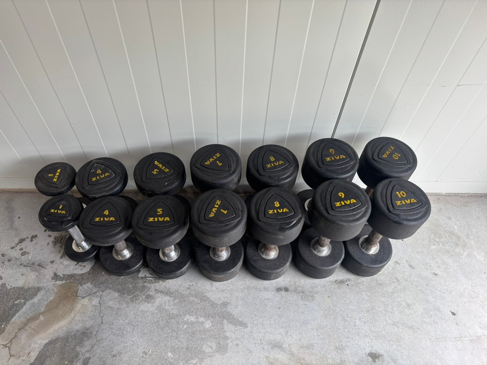 Ziva dumbbellset 1 tm 10 kg, Sport en Fitness, Ophalen, Zo goed als nieuw