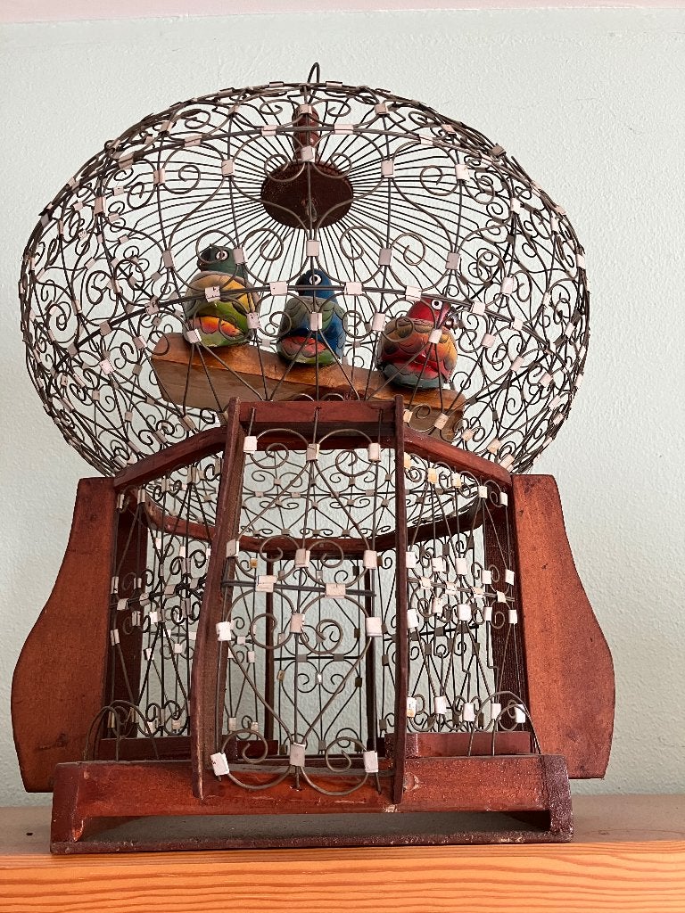 Cage à oiseau Tunisienne, Animaux & Accessoires, Enlèvement, Comme neuf, Bois, Cage à oiseaux