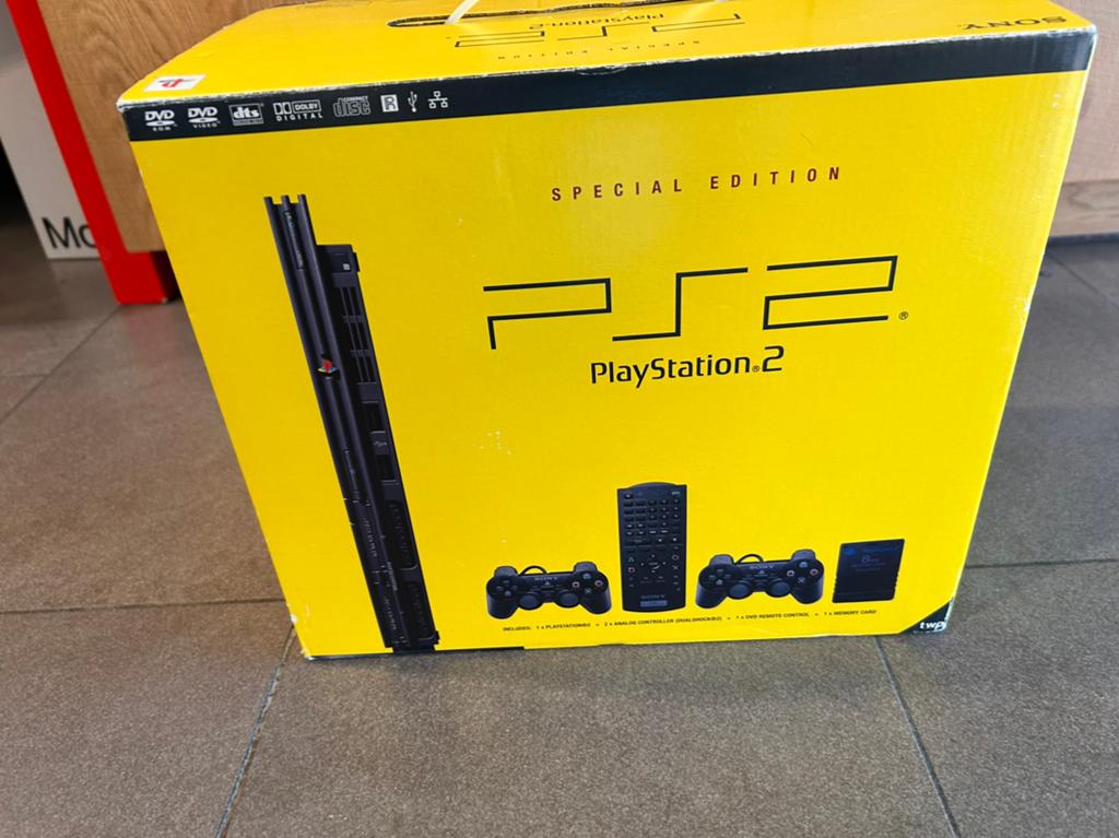 Playstation 2 - SPECIAL EDITION, Zwart, Met 2 controllers, Ophalen of Verzenden, Zo goed als nieuw