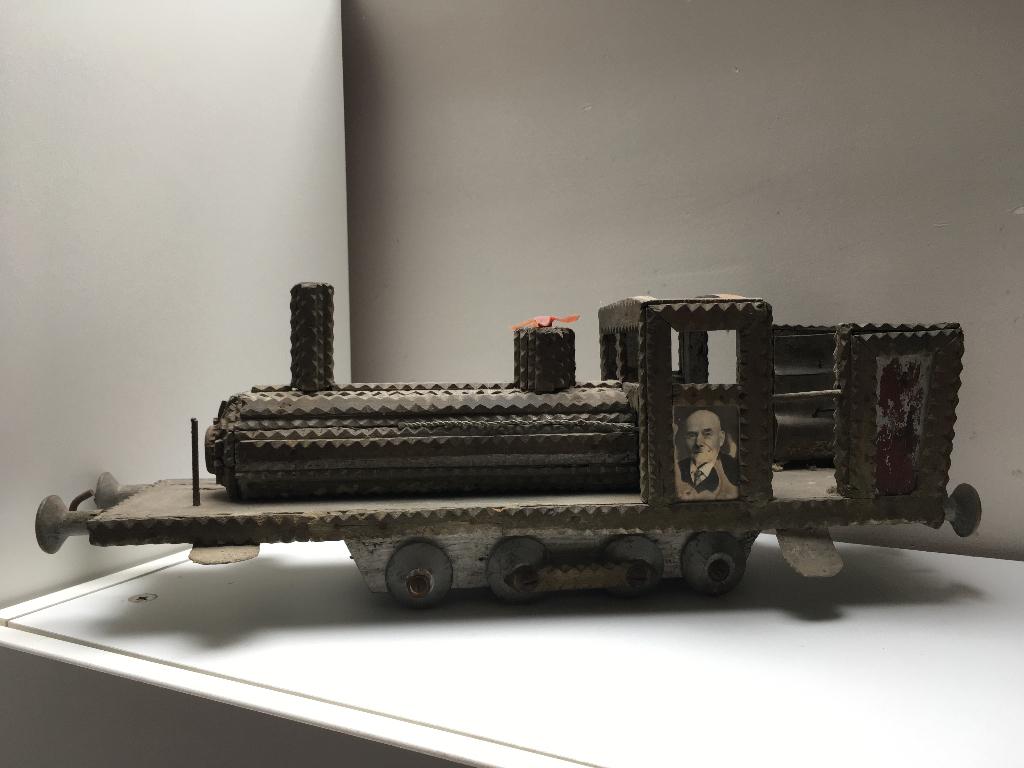 Unieke handgemaakte locomotief / trein, Antiek en Kunst, Ophalen