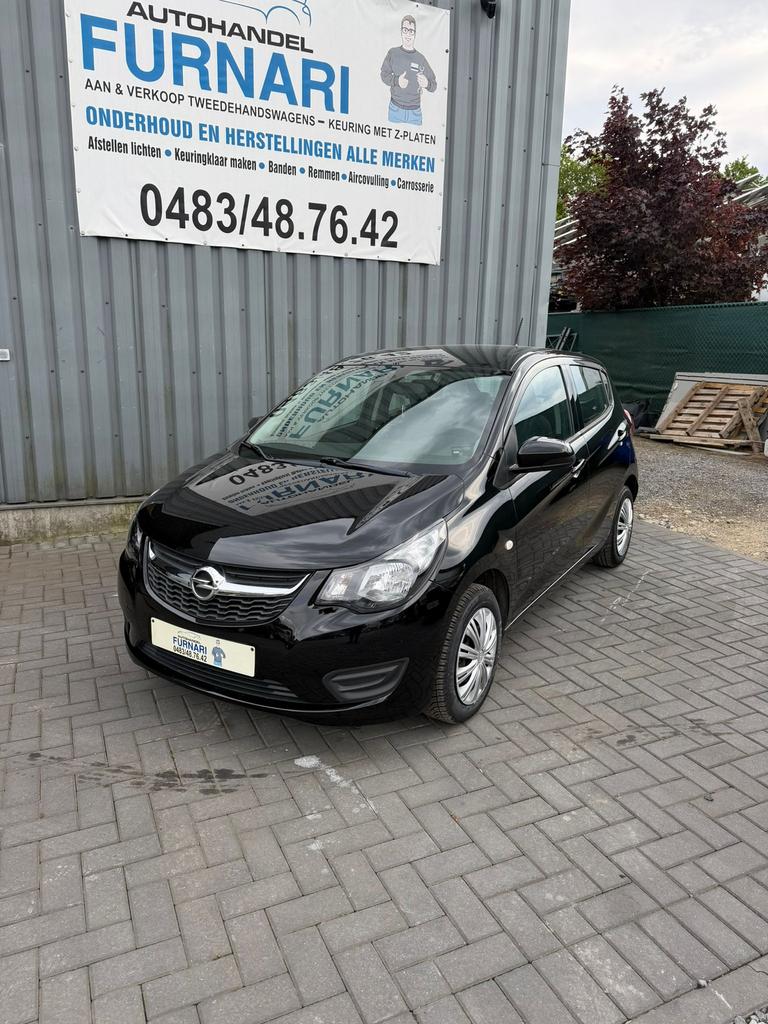 Opel Karl benzine 1.0 gekeurd met garantie, Auto's, Voorwielaandrijving, Stof, Euro 6, Zwart