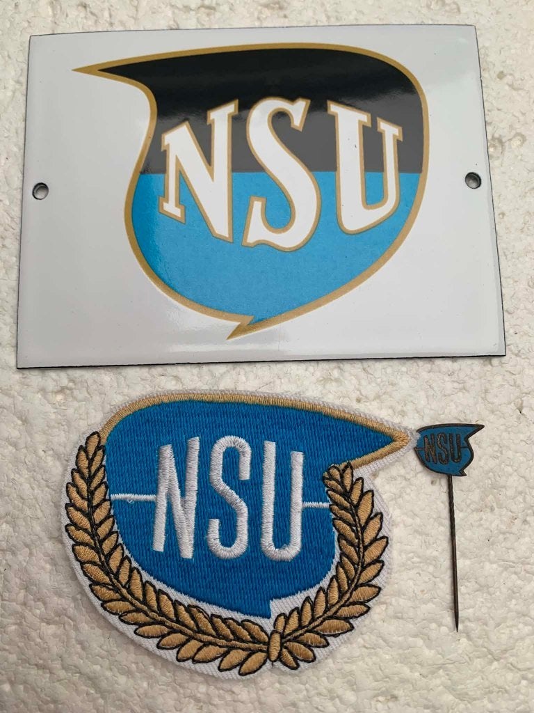 NSU Auto/motor LOT, email bord, Patch, Pin, Perfecte staat, Enlèvement ou Envoi, Comme neuf, Voitures