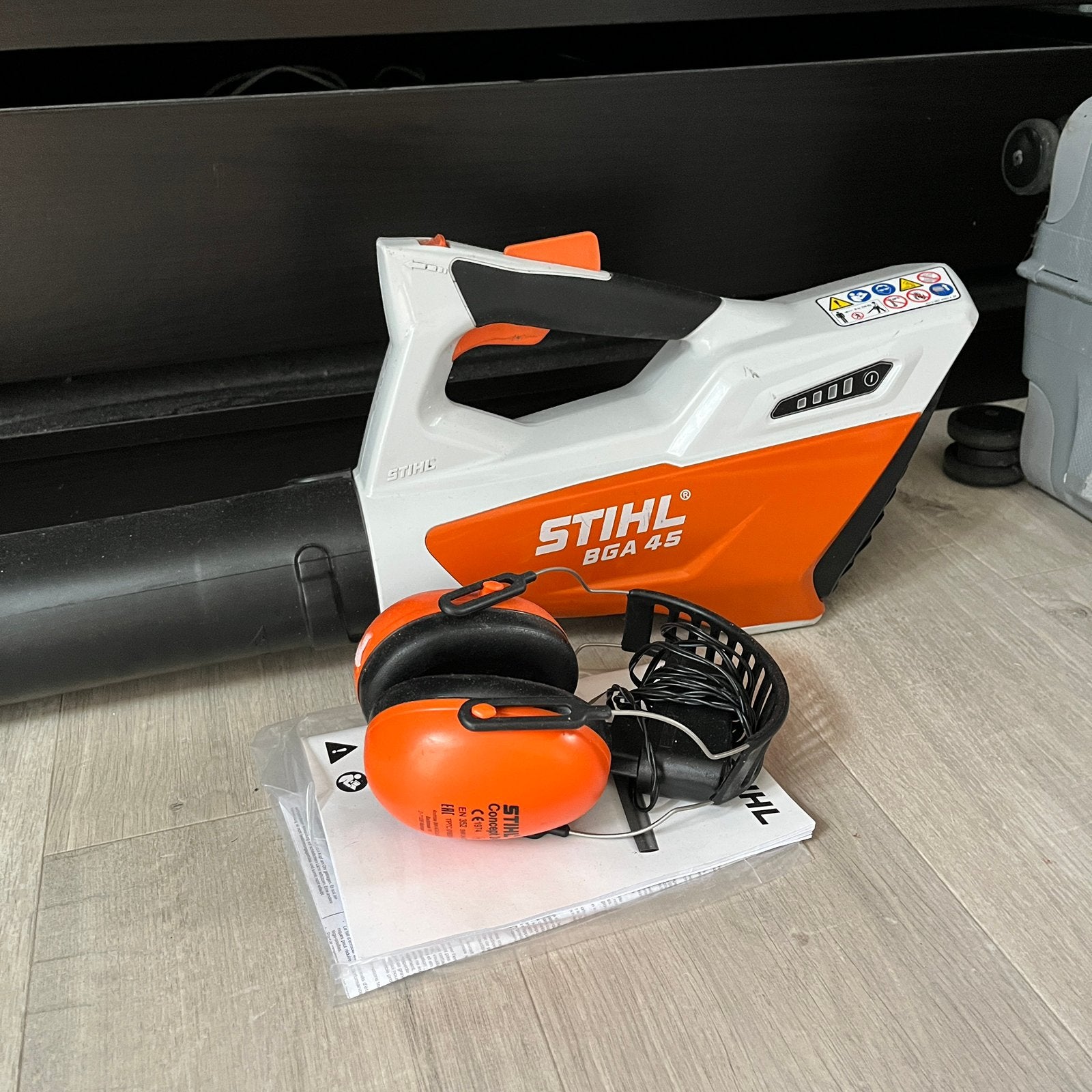 Stihl bga 45 bladblazer accu is ingebouwd, Jardin & Terrasse, Enlèvement, Comme neuf, Batterie