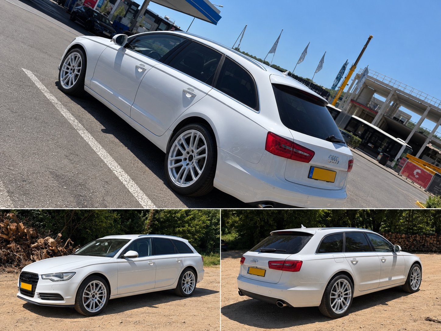 Audi A6 Avant C7 3.0 V6 TDI 204 ch – 2012, Auto's, Automaat, Stof, Wit, Particulier