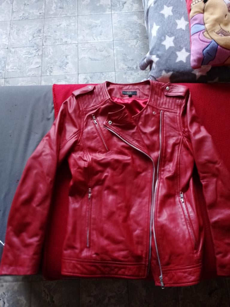 Veste en cuir pour femme marque 1 2 3 Paris perfecto, Motoren, Ophalen