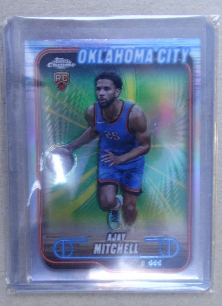 '24-'25 Topps Chrome Ajay Mitchell RC pink refractor #132, Verzenden, Nieuw, Plaatje
