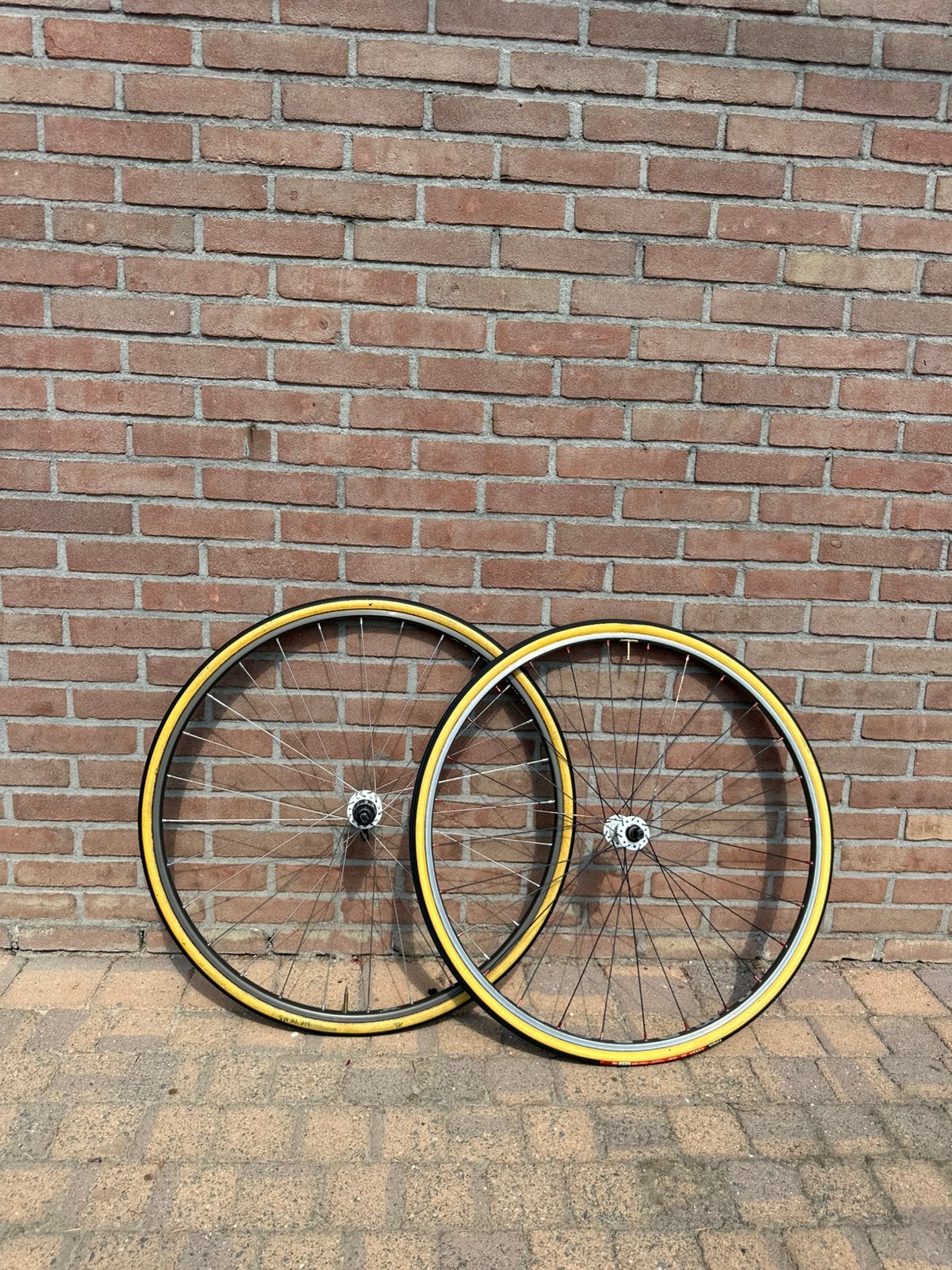 Wielset Ambrosio, Fietsen en Brommers, Gebruikt, Aluminium, Racefiets, Ophalen