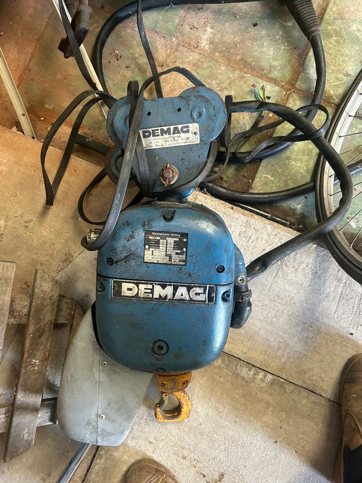 DeMag Takel 500kg inc kabelbaan, Ophalen, Gebruikt, Elektrisch