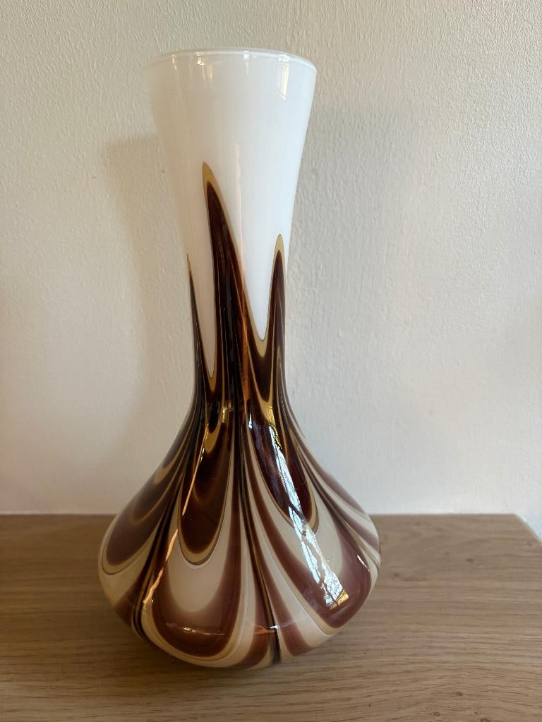 Vintage Carlo Moretti 'Pop Art' swirl vaas, Ophalen of Verzenden