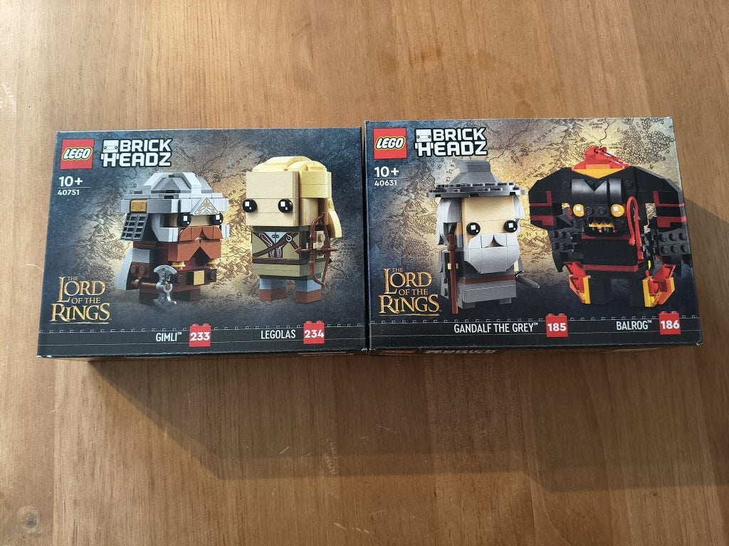 Lego LOTR 40751 + 40631 Gimli Legolas Gandalf Balrog, Ophalen of Verzenden, Nieuw, Ongeopend/sealed, Lego