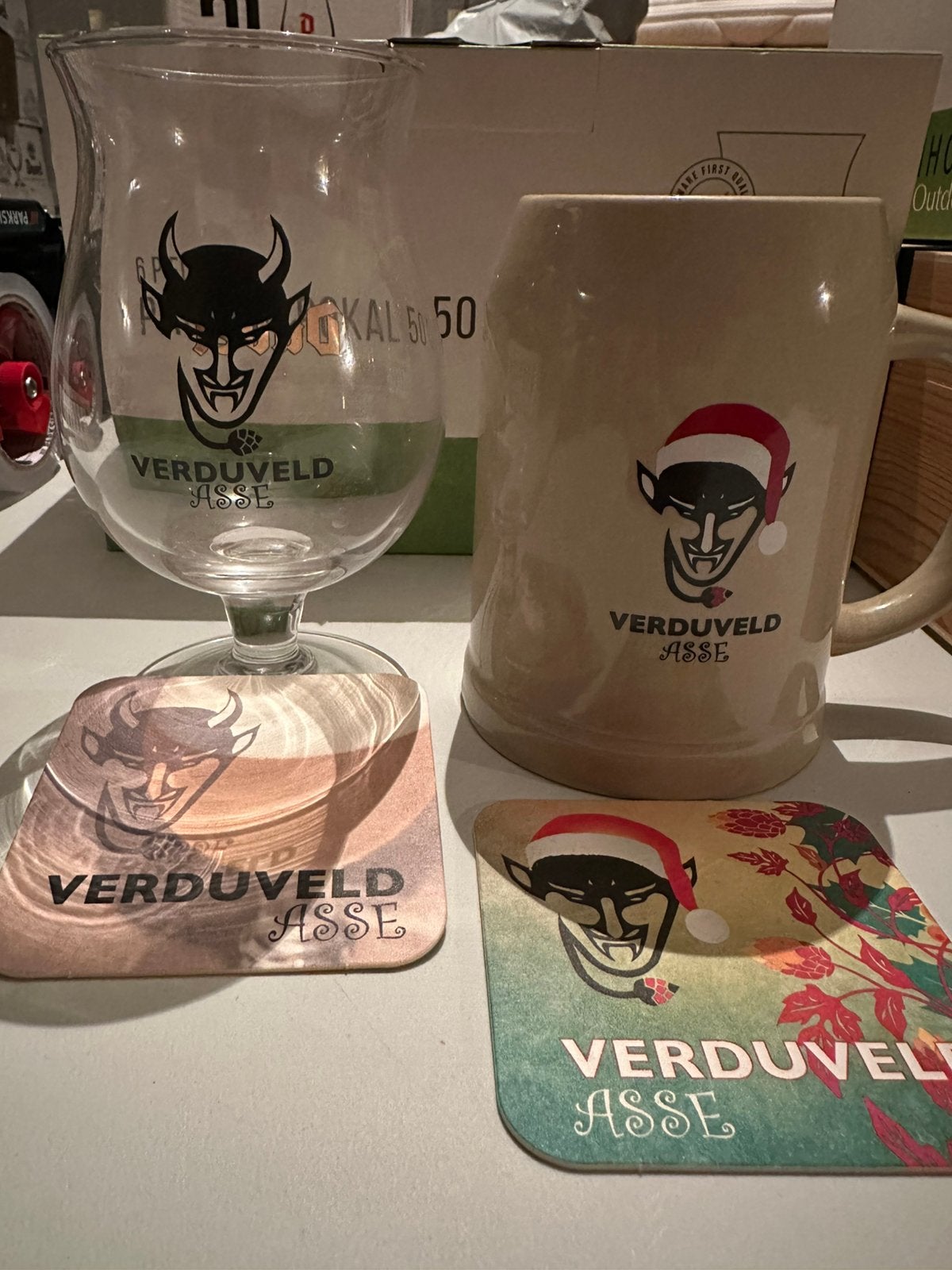 Verduveld Asse + bierpot, Ophalen of Verzenden, Zo goed als nieuw, Duvel