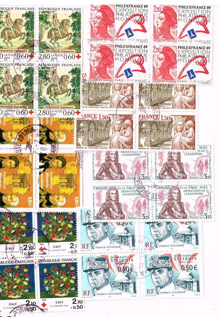 Timbres-poste de France - K 5406 - cubes de 4, Envoi, Affranchi