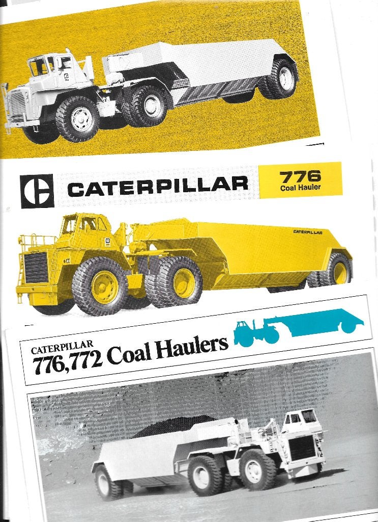 CATERPILLAR COAL HAULERS, Boeken, Auto's | Folders en Tijdschriften, Ophalen of Verzenden, Zo goed als nieuw, Overige merken