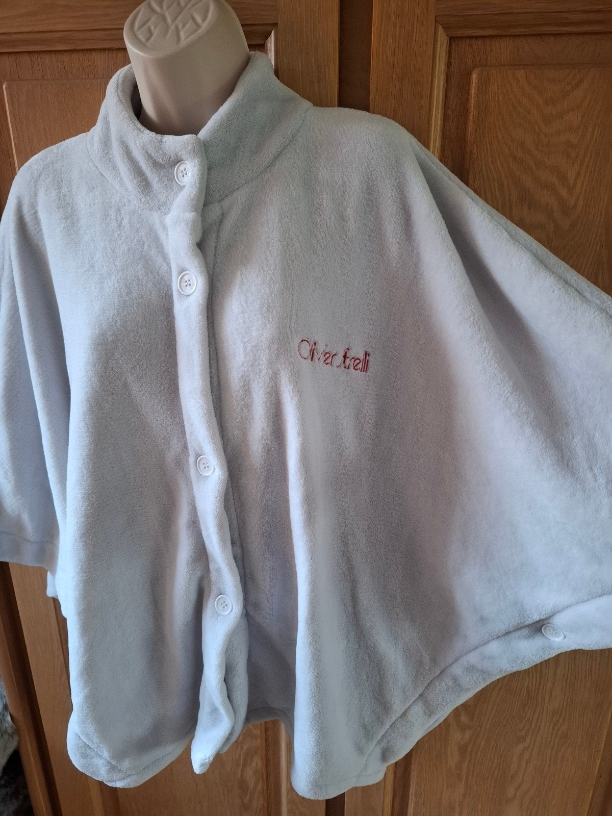 poncho peignoir chaud Olivier strelli TUnique, Olivier Strelli, Taille 38/40 (M), Gris, Enlèvement ou Envoi