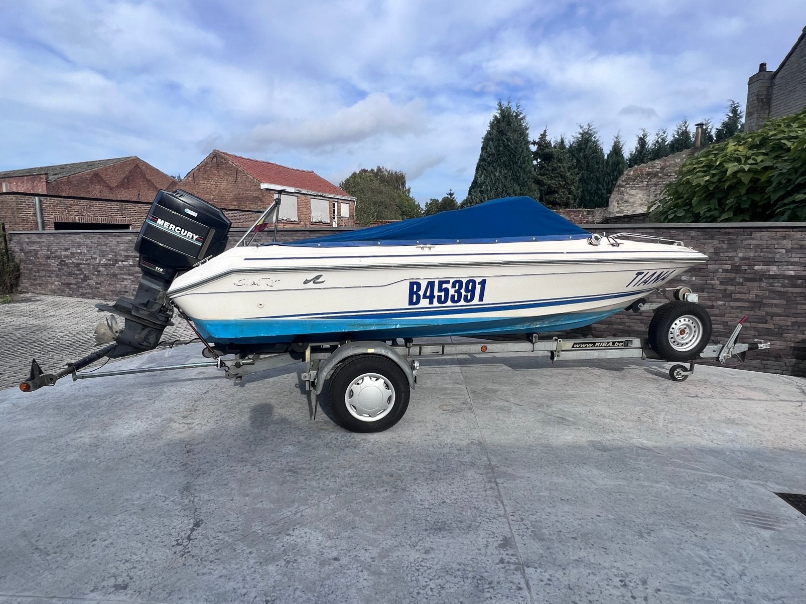 Searay 160 met riba trailer, Ophalen, Gebruikt, Sea Ray, Buitenboordmotor