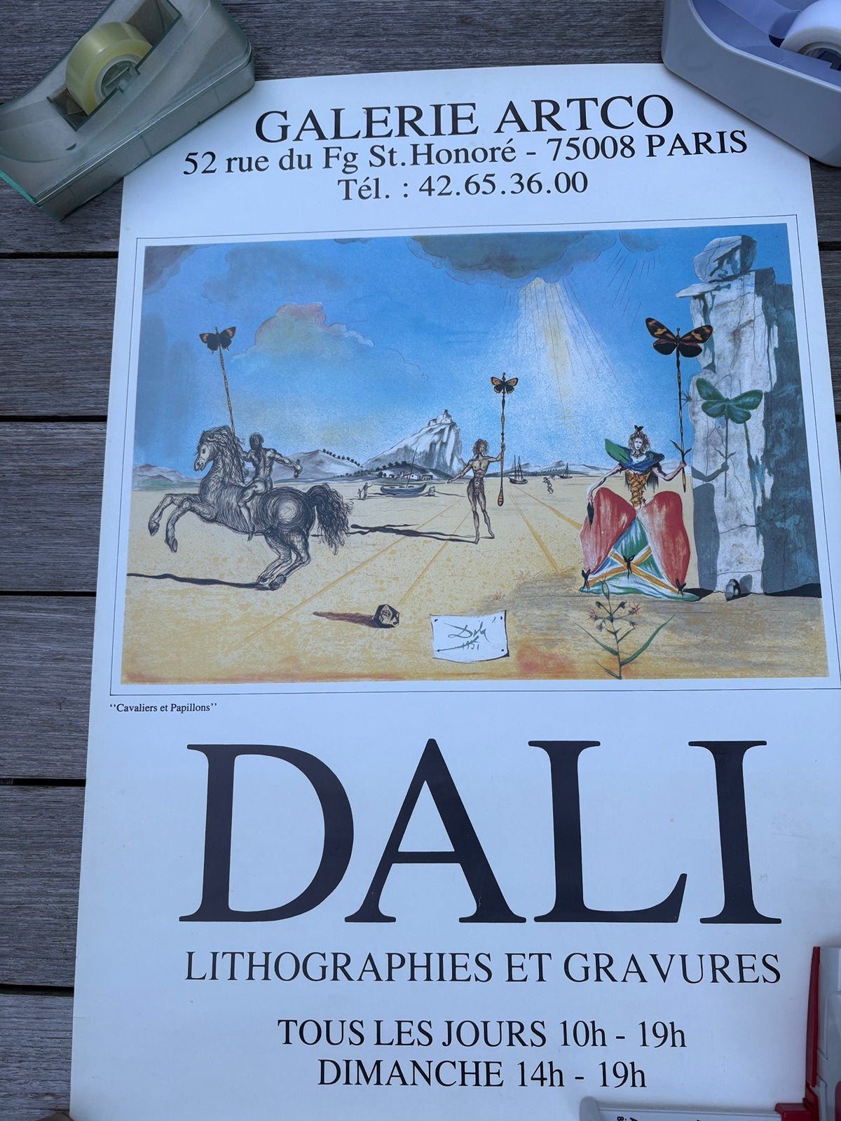 Poster expo Dali, Ophalen of Verzenden