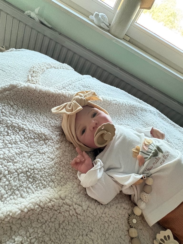 Reborn mick awake, Ophalen of Verzenden, Zo goed als nieuw, Babypop, Levensecht of Reborn