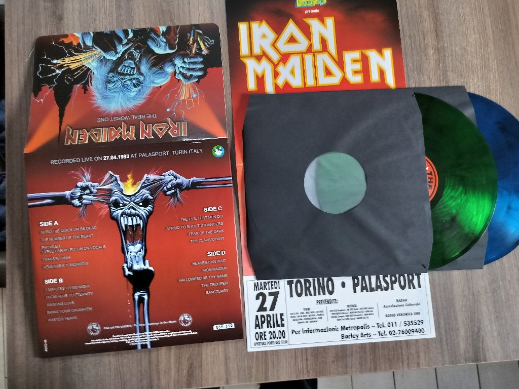 IRON MAIDEN - THE REAL WORST ONE - 2 lp color vinyl, Double LP, Enlèvement ou Envoi