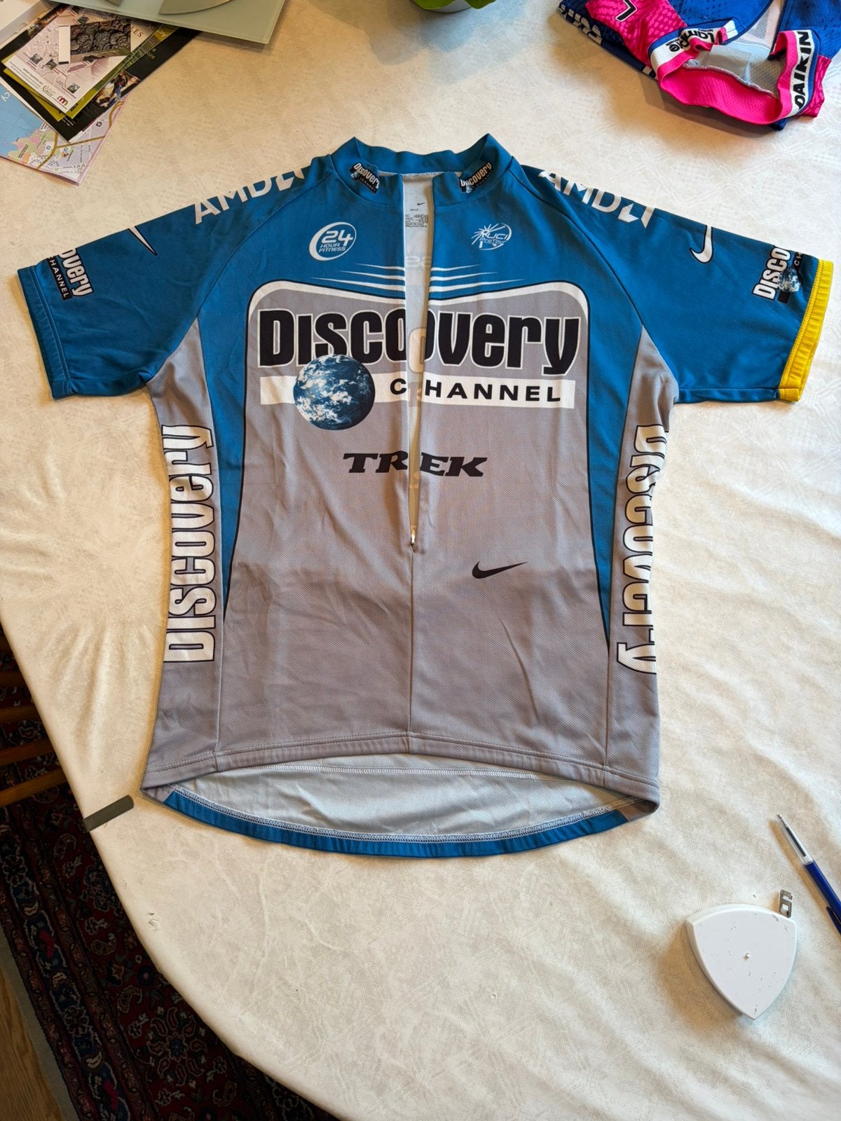 Maillot vintage Nike Discovery Channel  Équipe cycliste Trek, Vélos & Vélomoteurs, Vêtements d'extérieur, Enlèvement ou Envoi
