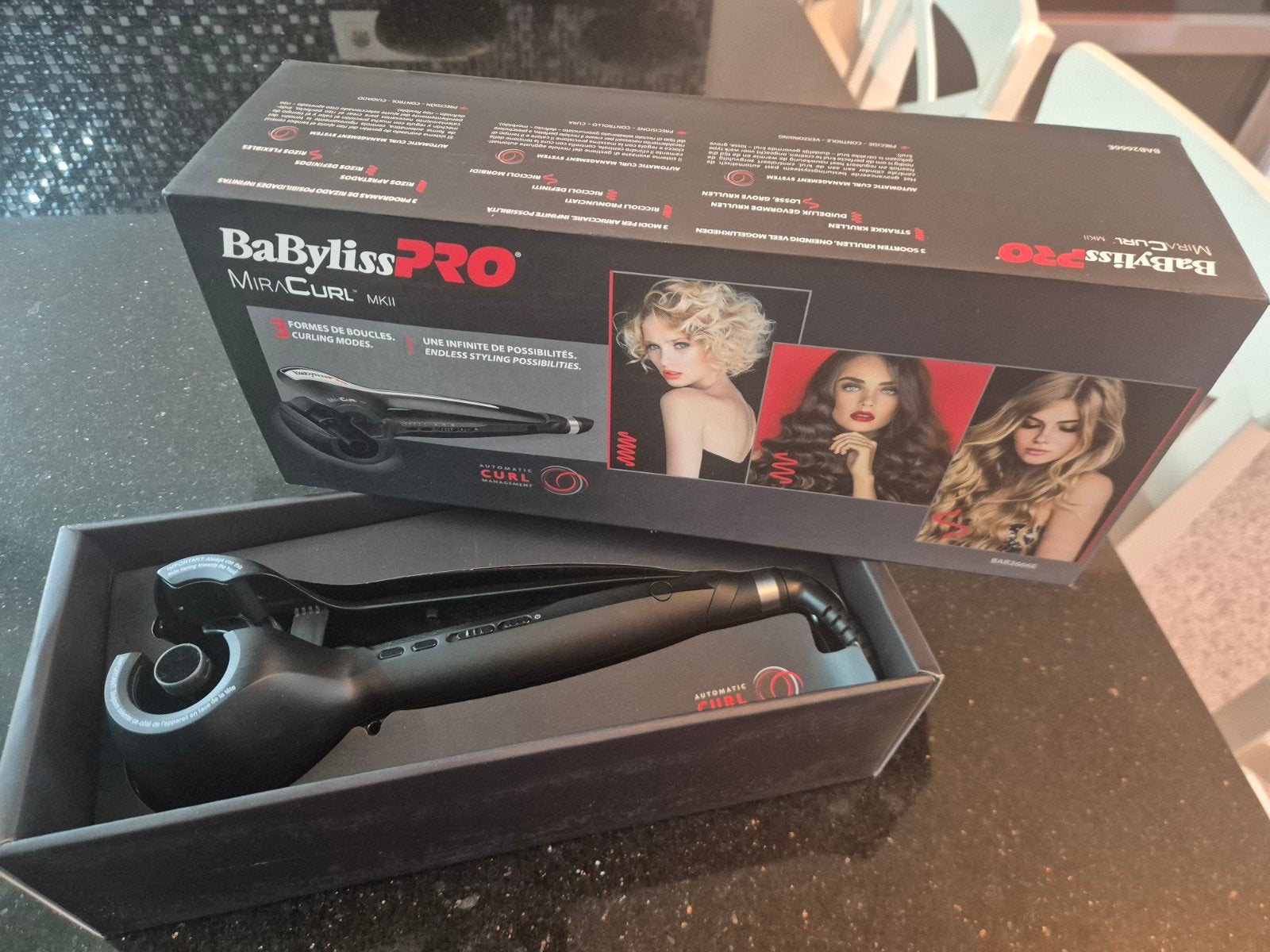 BabylissPRO Miracurl MKll, Ophalen of Verzenden, Zo goed als nieuw, Krultang of Stijltang
