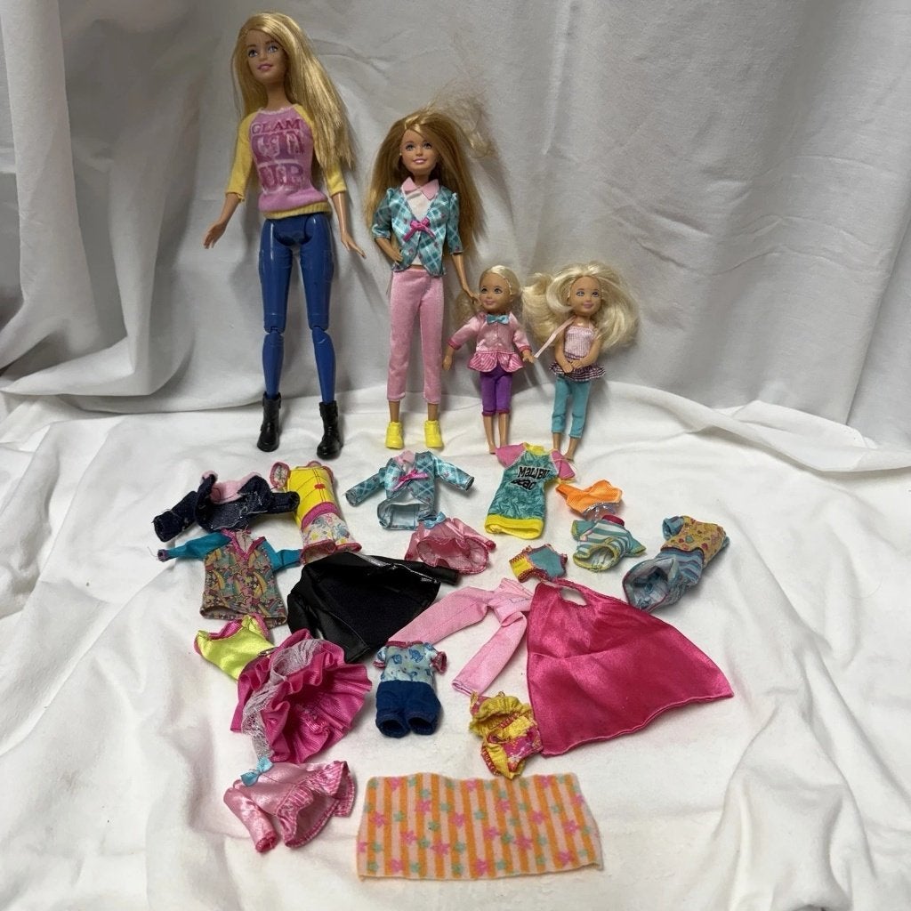 Barbie Doll Bundle Chelsea Stacie Clothes Shoes Used S27G, Kinderen en Baby's, Ophalen, Gebruikt, Barbie