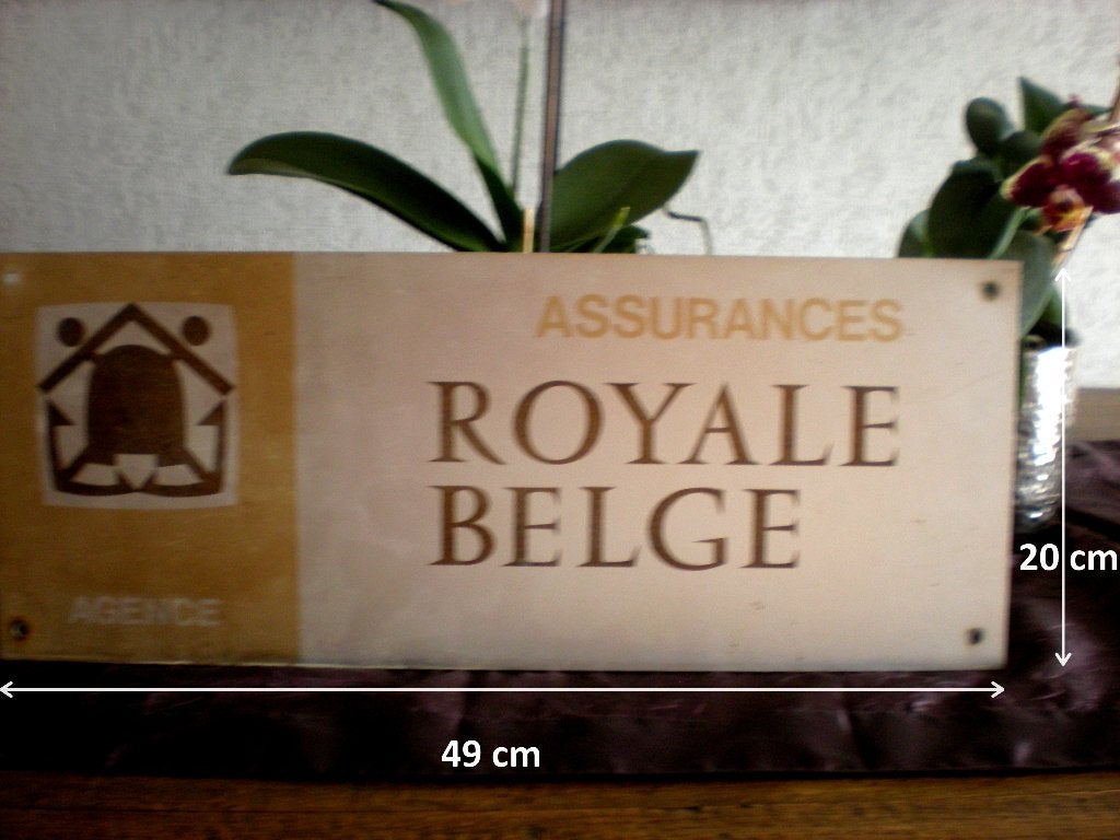 ROYALE BELGE  Agentschapbord, Ophalen of Verzenden, Gebruikt, Reclamebord