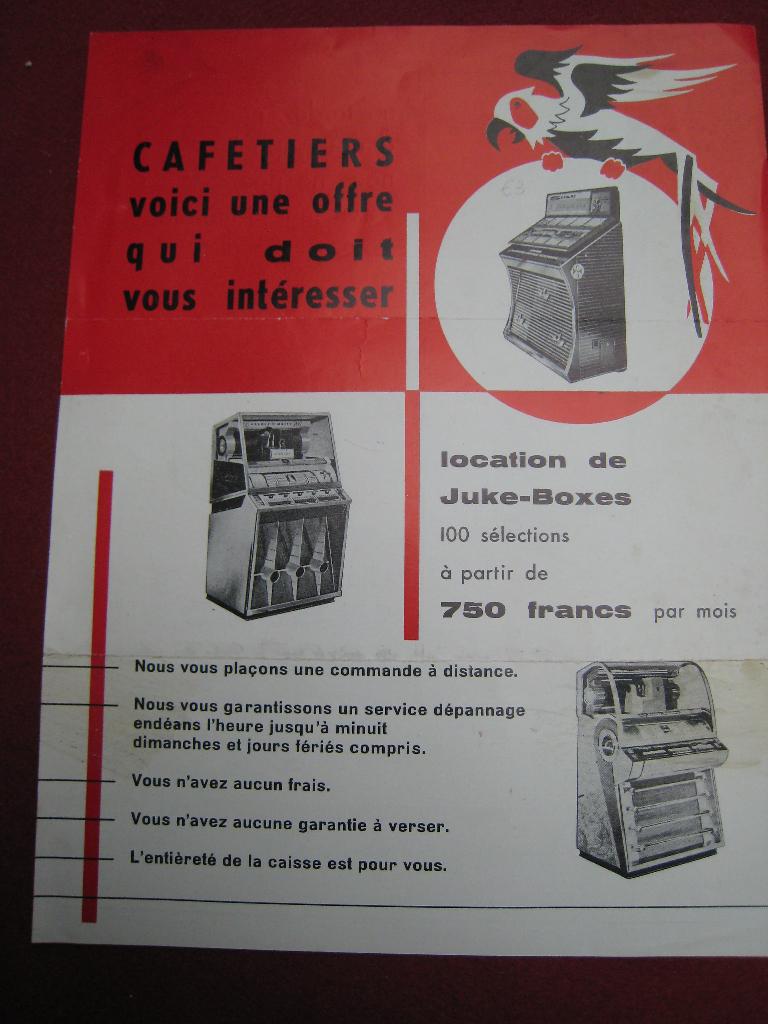 Reclame Juke-Boxes Wurlitzer Jukebox., Verzenden, Gebruikt