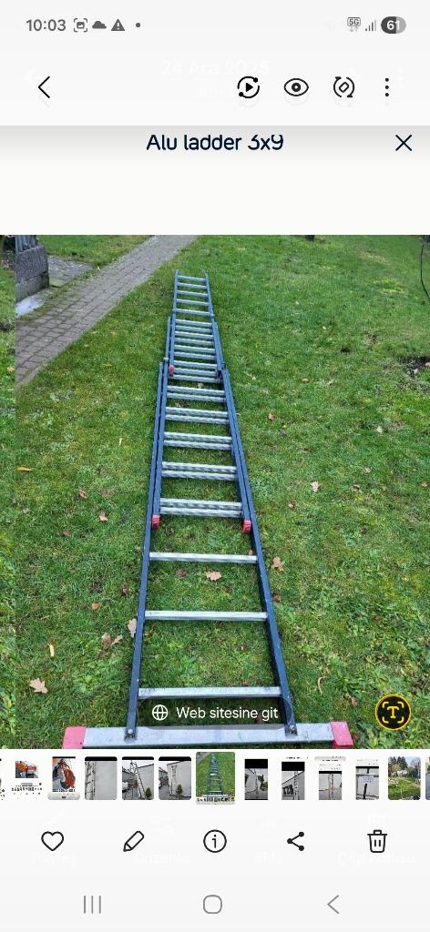 Alu ladder 3x9, Ophalen