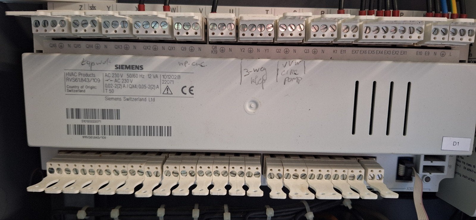Siemens weersafhankelijke sturing rvs61.1843/109, Enlèvement