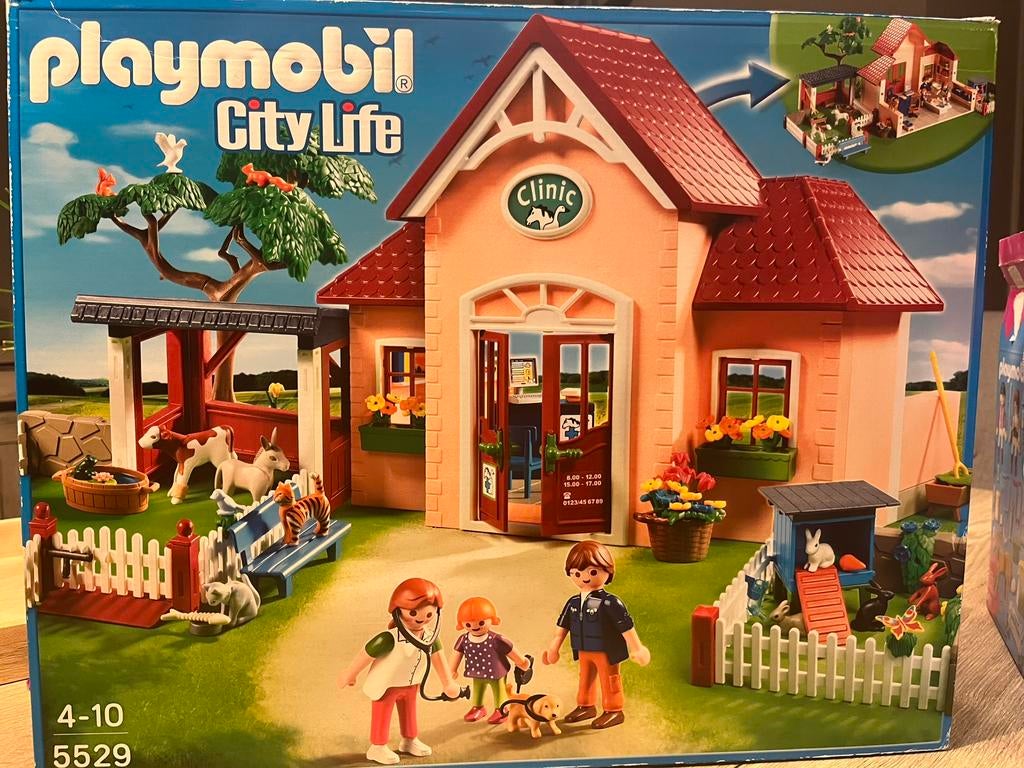 Playmobil dierenpraktijk set 5529, Kinderen en Baby's, Speelgoed | Playmobil, Ophalen of Verzenden, Gebruikt, Complete set