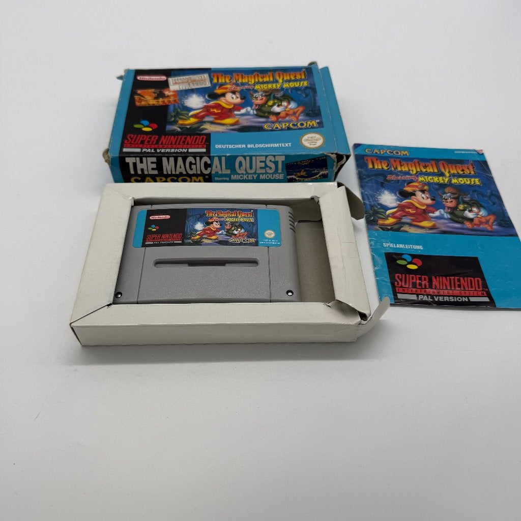 SNES Game - The Magical Quest starring Mickey Mouse - Duits, Games en Spelcomputers, 1 speler, Ophalen of Verzenden, Gebruikt