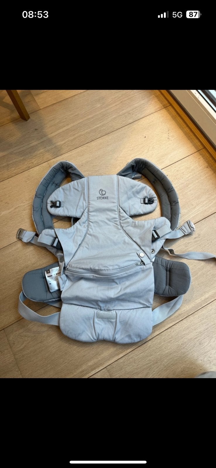 Stokke buik -en rugdrager, Kinderen en Baby's, Ophalen of Verzenden, Zo goed als nieuw, Buik