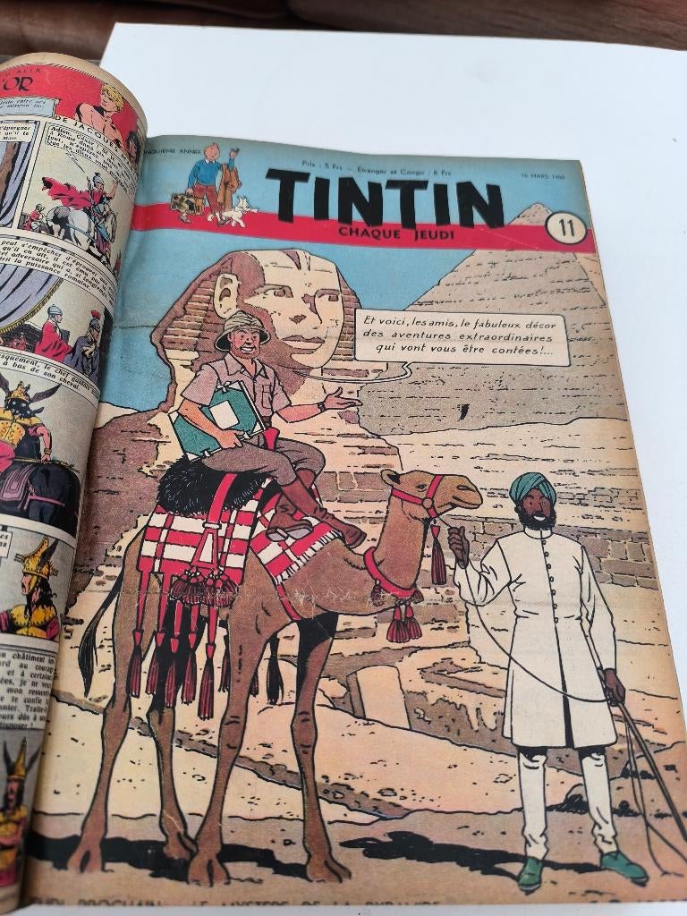 Tintin année complète 1950, Enlèvement ou Envoi, Une BD, Utilisé, Hergé