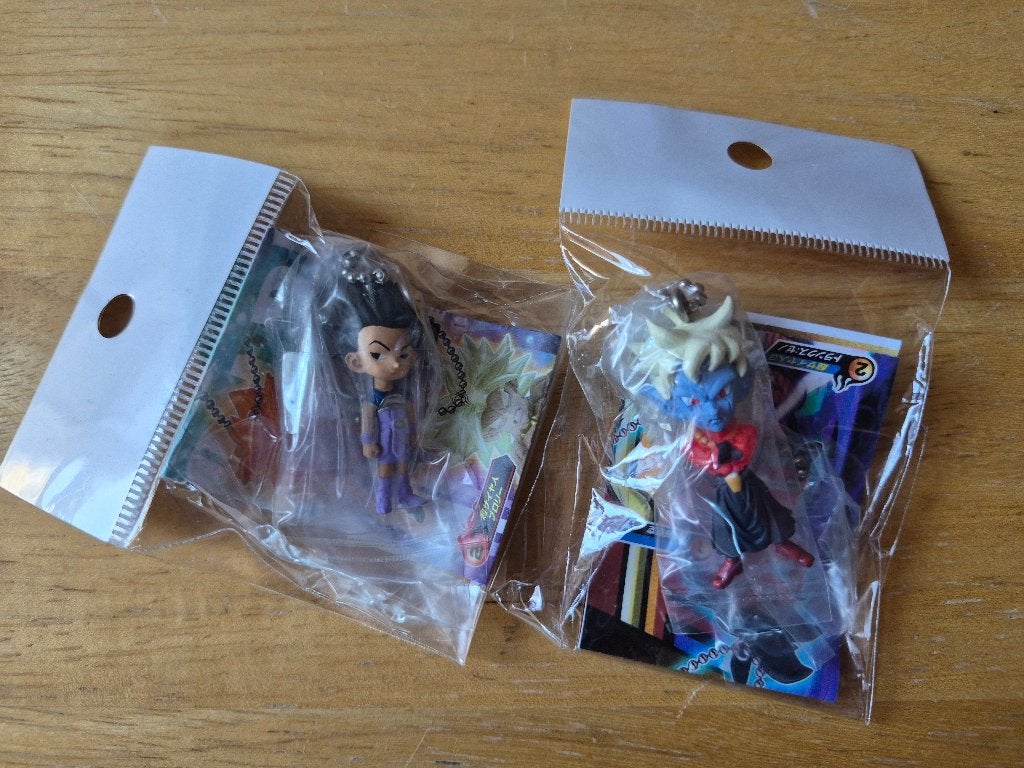 Lot 2 porte-clés Dragon Ball (Mira & Cabba), Collections, Enlèvement, Comme neuf, Autres types