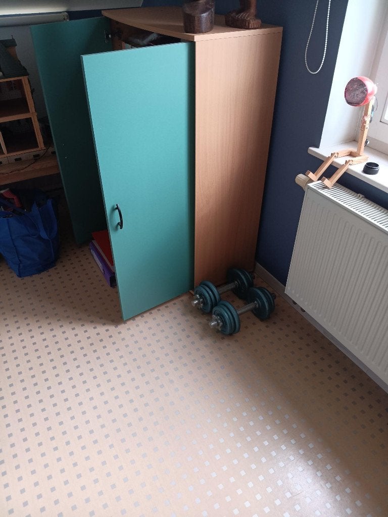 Boekenkasten, Ophalen, Met deur(en), 100 tot 150 cm, Grenenhout