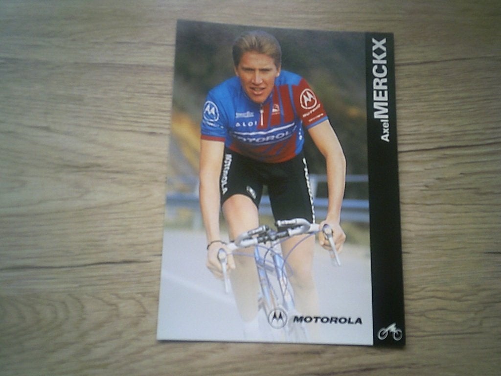UKKEL: Wielrenner Axel Merckx - Motorola 1996, Ophalen of Verzenden, 1980 tot heden, Ongelopen, Sport en Spel