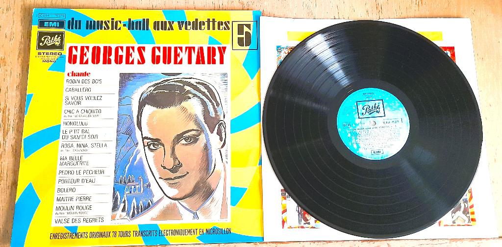 vinyle 33 tr Guetary ,Sardou,Cabrel, Enlèvement ou Envoi, Comme neuf, 12 pouces, Autres genres