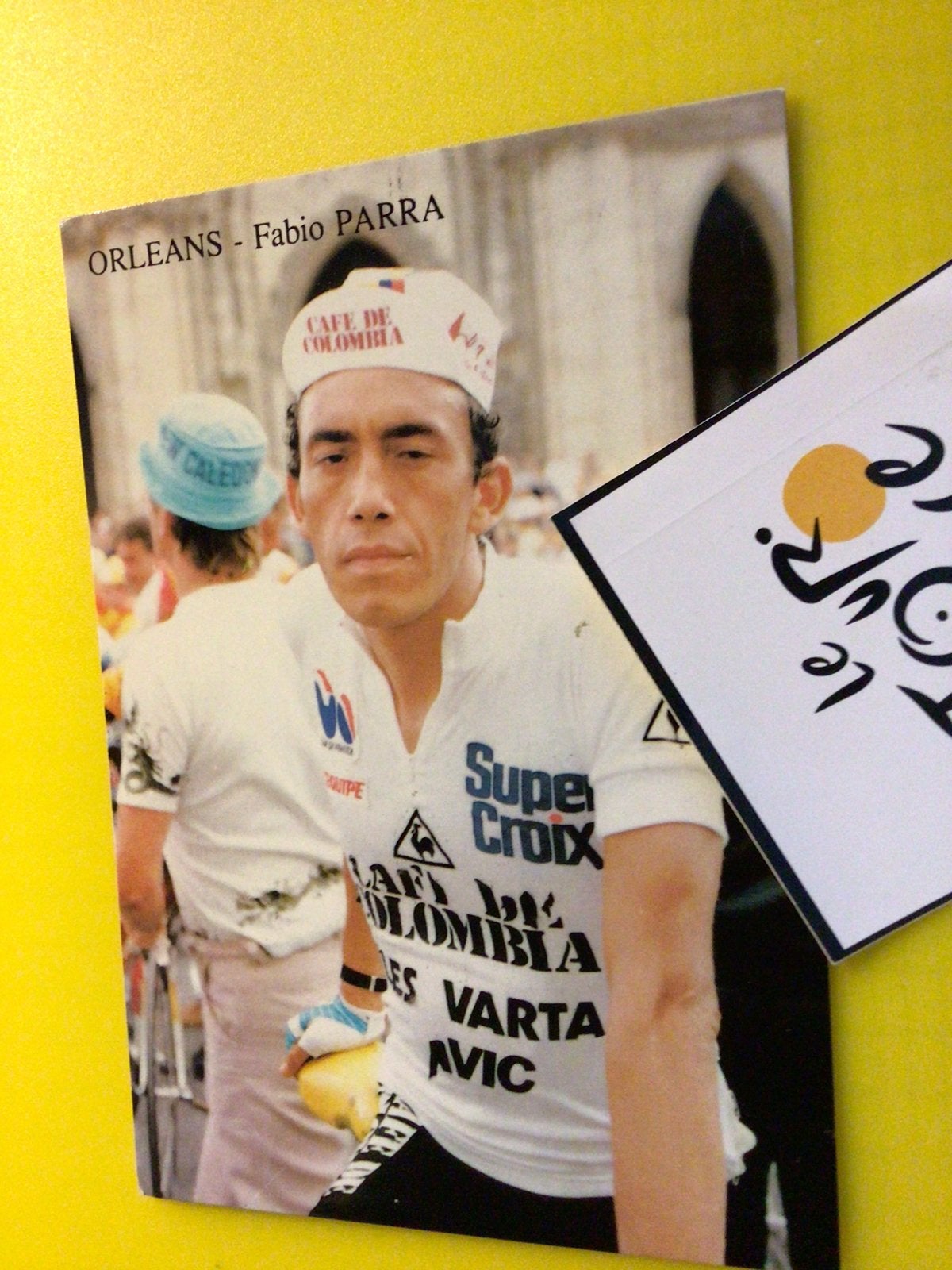 wielerkaart tour de france fabio parra, Verzenden, Zo goed als nieuw