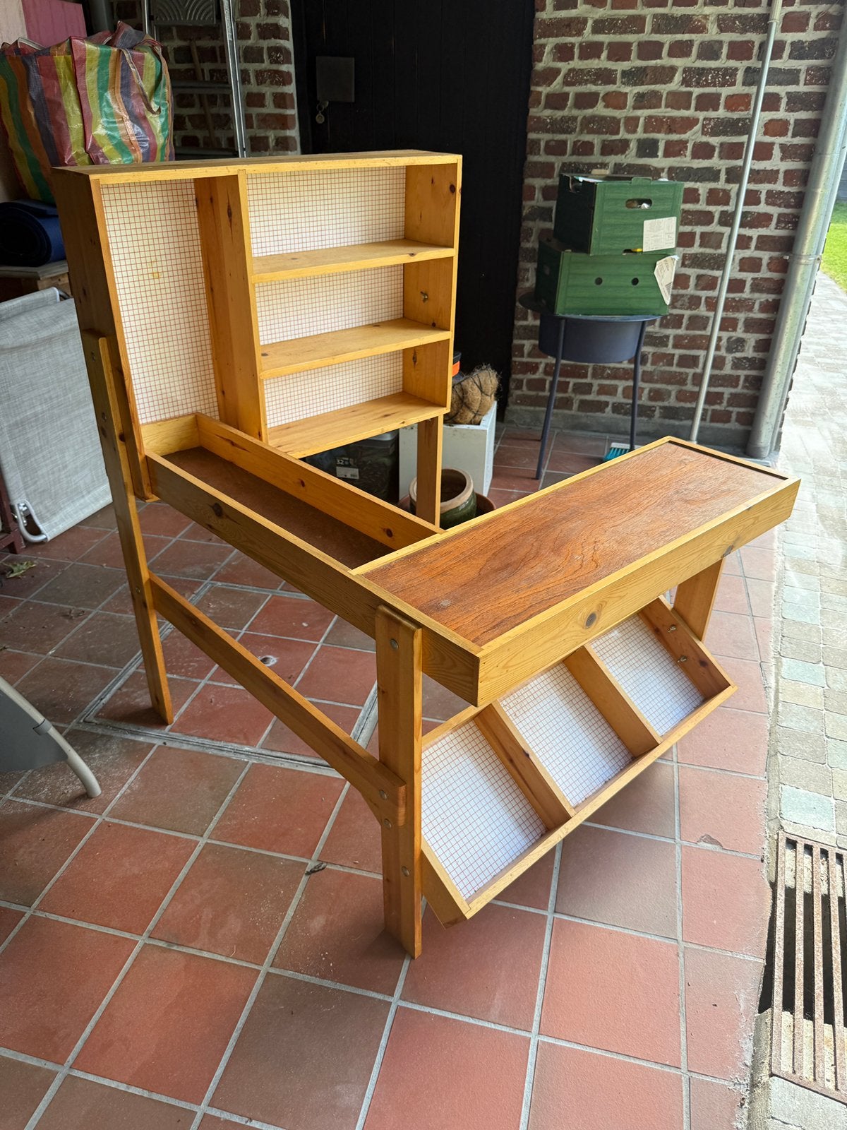Houten speelgoed winkeltje / prachtig gemaakt / goede staat, Antiek en Kunst, Ophalen