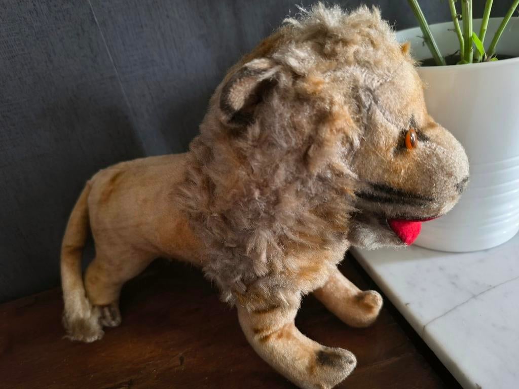 Steiff leeuw, Verzamelen, Ophalen of Verzenden, Gebruikt, Stoffen beer, Steiff