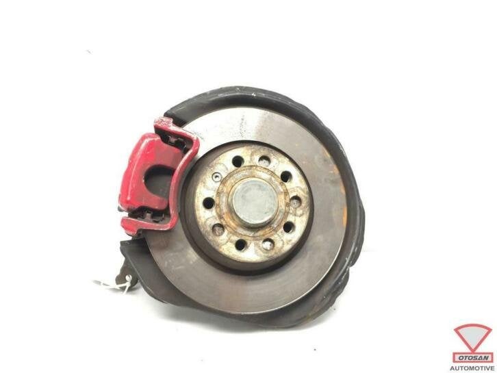 VW Golf 6 GTI Fusee Links Achter, Auto-onderdelen, Ophanging en Onderstel, Volkswagen, Gebruikt