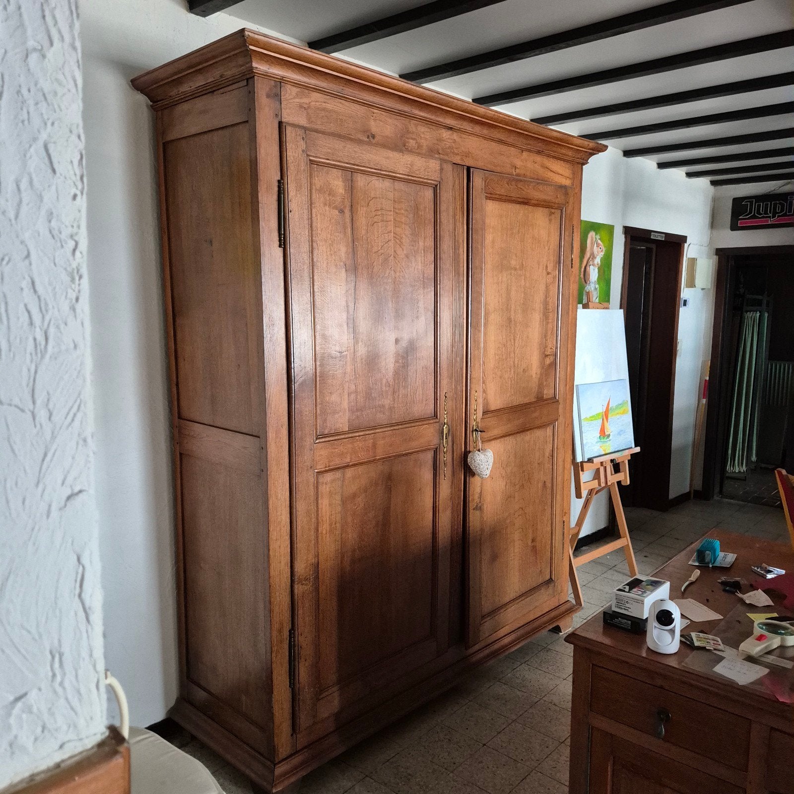 Garde robe en chêne, Ophalen, Eikenhout