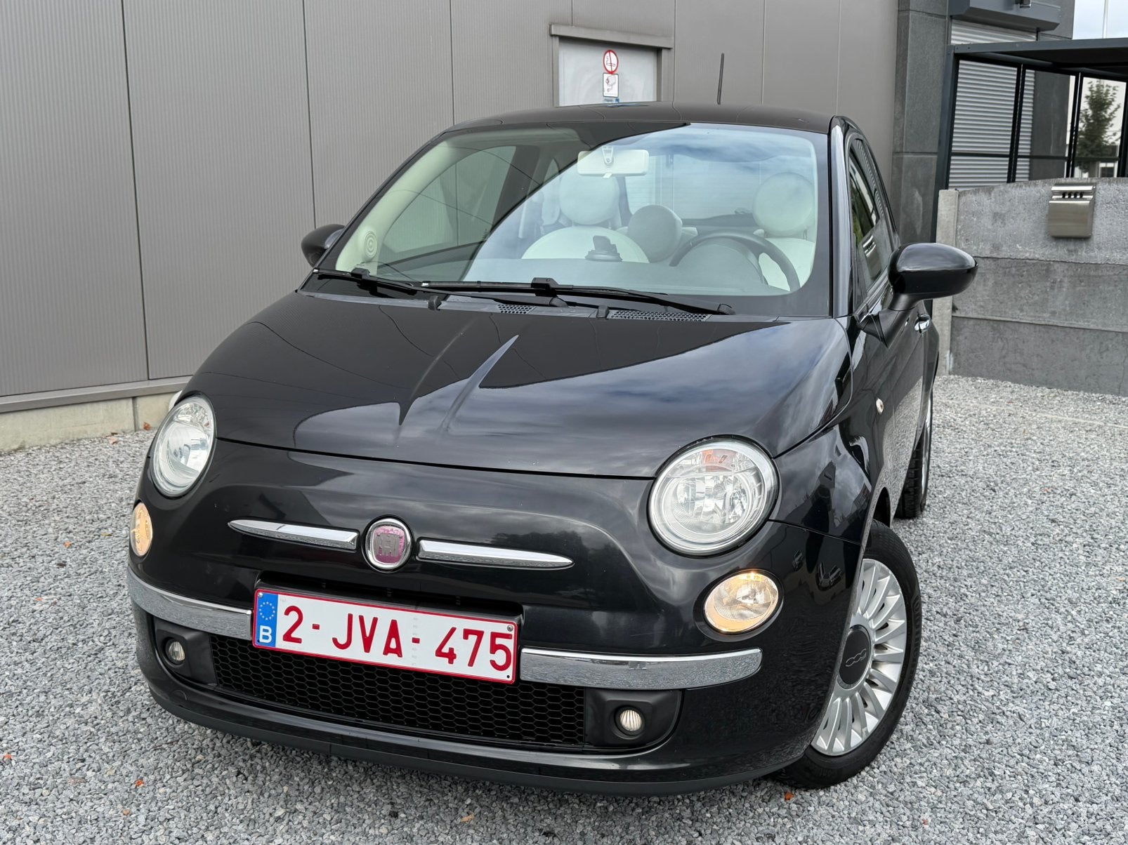 Fiat 500 Pano Camera Airco Euro6 Gekeurdverkoop 1st.Eigenaar, Auto's, Voorwielaandrijving, Zwart, Leder, Handgeschakeld