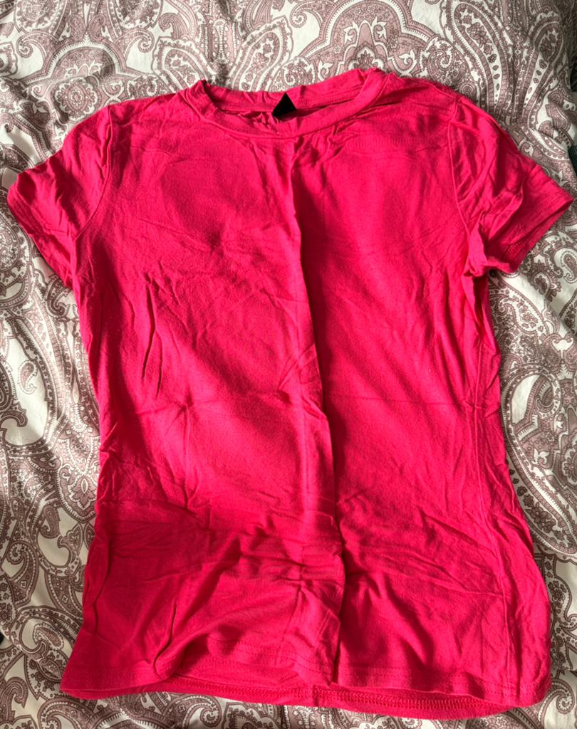 T-shirt | dames | maat L | in zeer goede staat, Maat 42/44 (L), Ophalen of Verzenden, Korte mouw, Roze