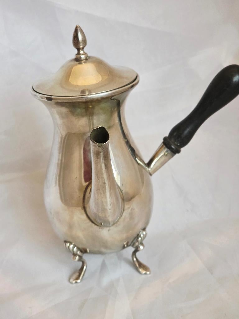 Zilveren 925 chocoladekan William Davenport,  ca 1900, Ophalen of Verzenden, Zilver