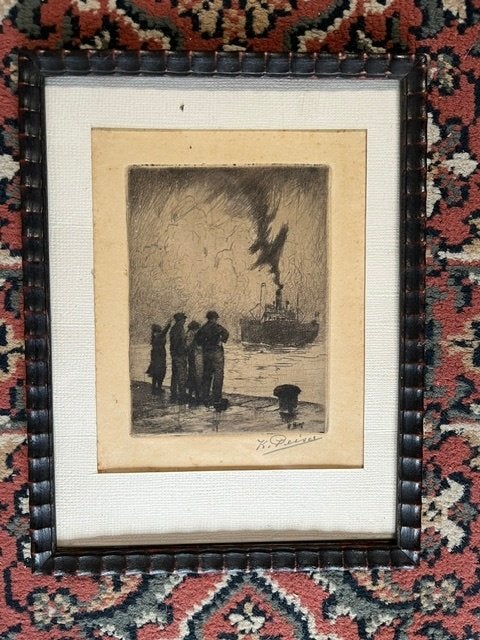 Kurt Peiser - kunstschilder, Ophalen of Verzenden, Landschap, Ets, 1900 - 1949