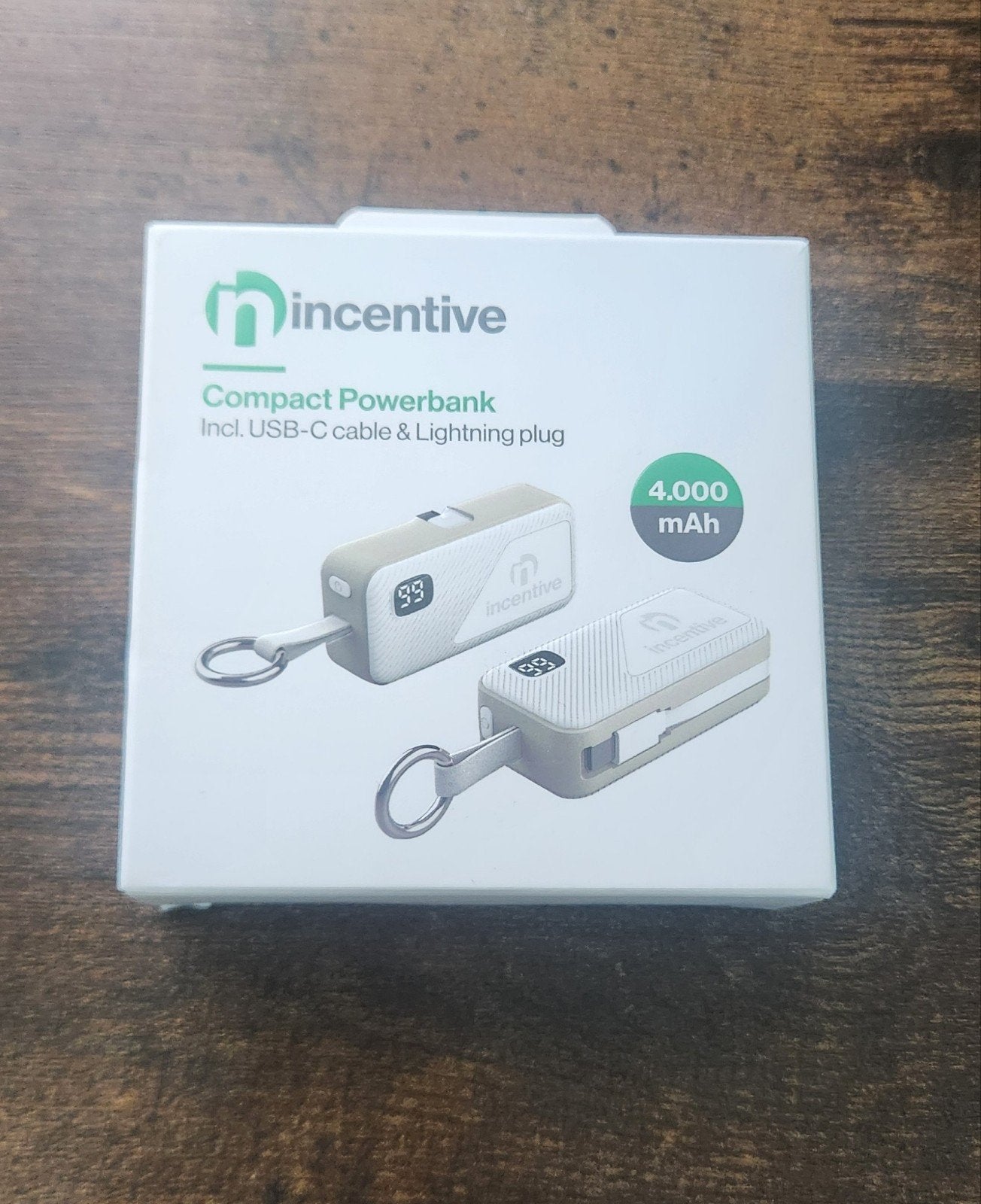 Incentive Compact Powerbank 4.000 mAh – Mini Powerbank, Télécoms, USB-C, Enlèvement ou Envoi, Powerbank