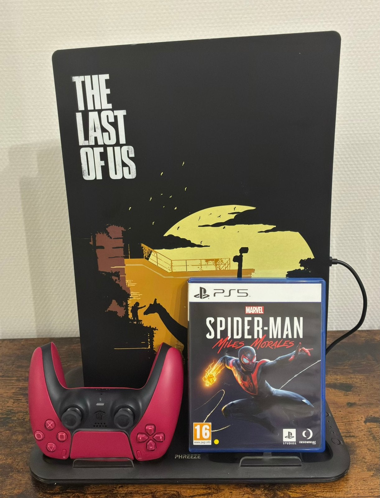 Ps5 fat +2 game’s +controller + last of us plates + og witte, Games en Spelcomputers, Ophalen of Verzenden, Zo goed als nieuw
