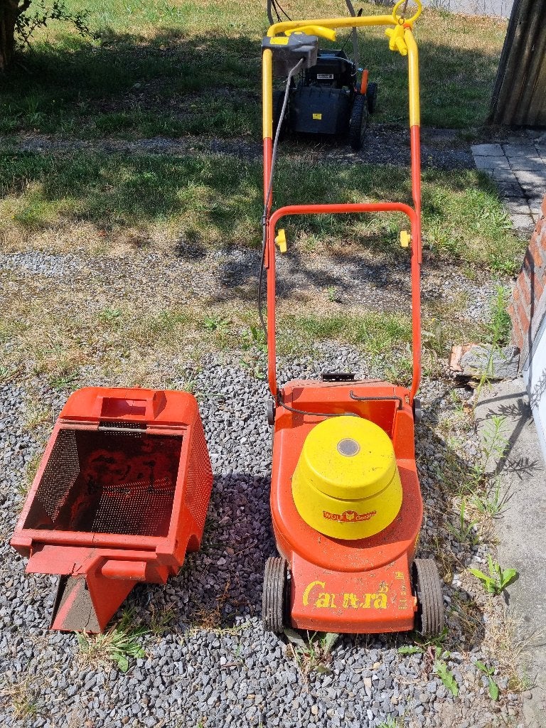 tondeuse à gazon électrique - elektrische grasmaaier, Jardin & Terrasse, WOLF, Enlèvement, Utilisé, Bac de ramassage